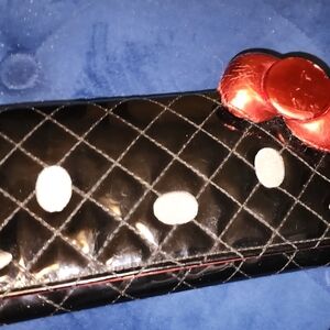 Hello Kitty Black Quilted Clutch